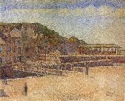 Georges Seurat, The Bridge of Port en bessin and Seawall